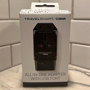 TravelSmart by Conair All-in-One Adapter with USB Port